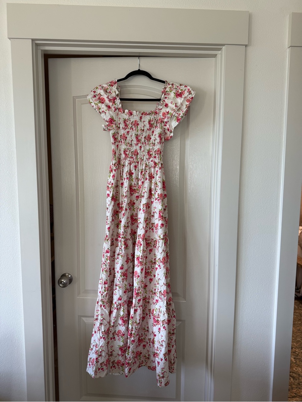 Altard State Janet Floral Maxi Dress Floral Maxi Dress in Pink & White